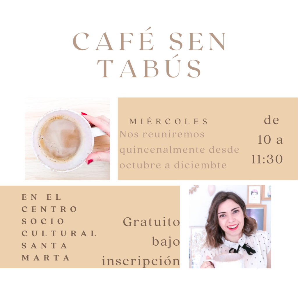 Café sen tabús, espacio para mujeres en Santiago de Compostela